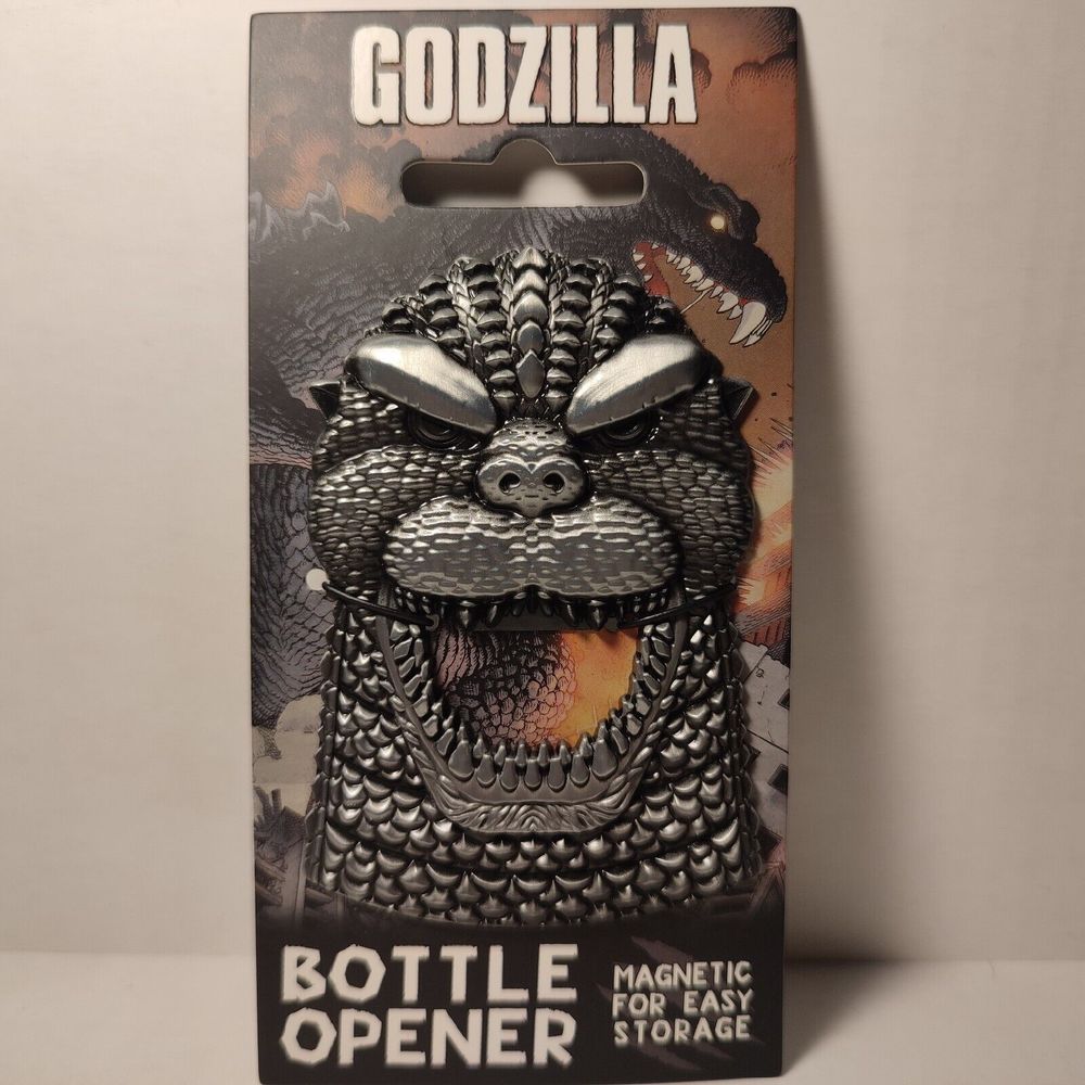 Godzilla Heavy Duty Metal Bottle Opener Magnetic Official Collectible Tool